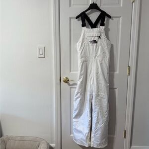The North Face insulated bib white youth XL